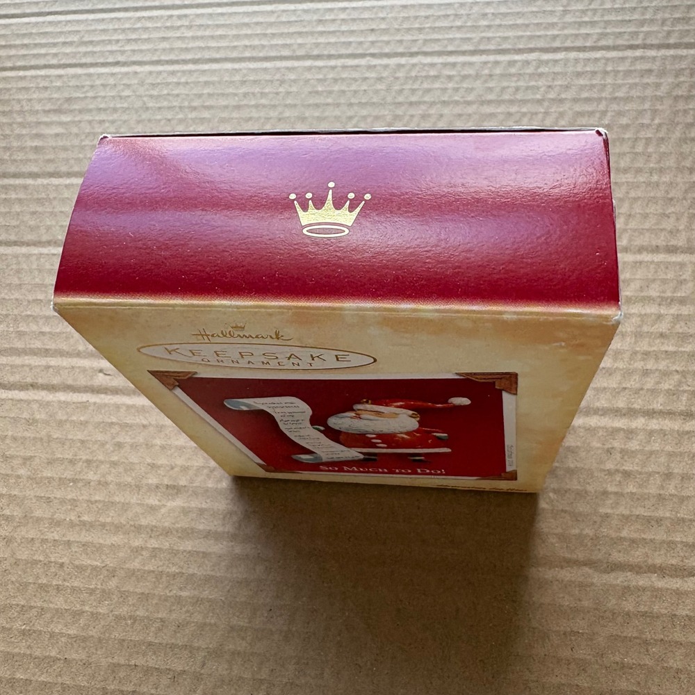 Hallmark Keepsake Ornament So Much To Do Santa Christmas 2004 New In Box - Picture 3 of 9